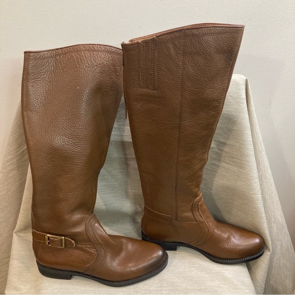 SARTO BY FRANCO SARTO Sz 6 Leather Zipper At Back Comfort Knee High Boots - Picture 7 of 13